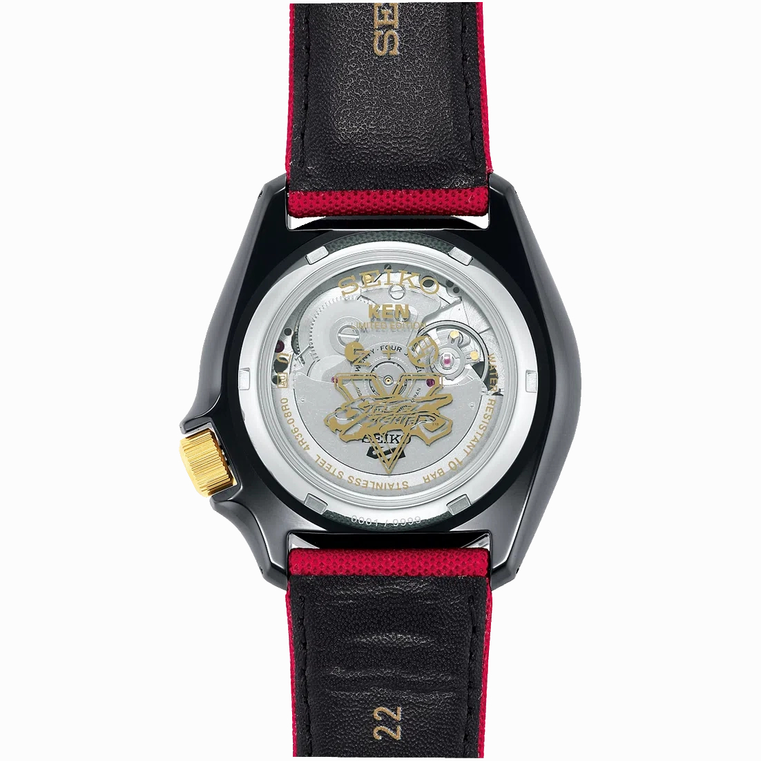 Seiko 5 SRPF20K1 Street Fighter "Ken" Automatic Watch for Men's