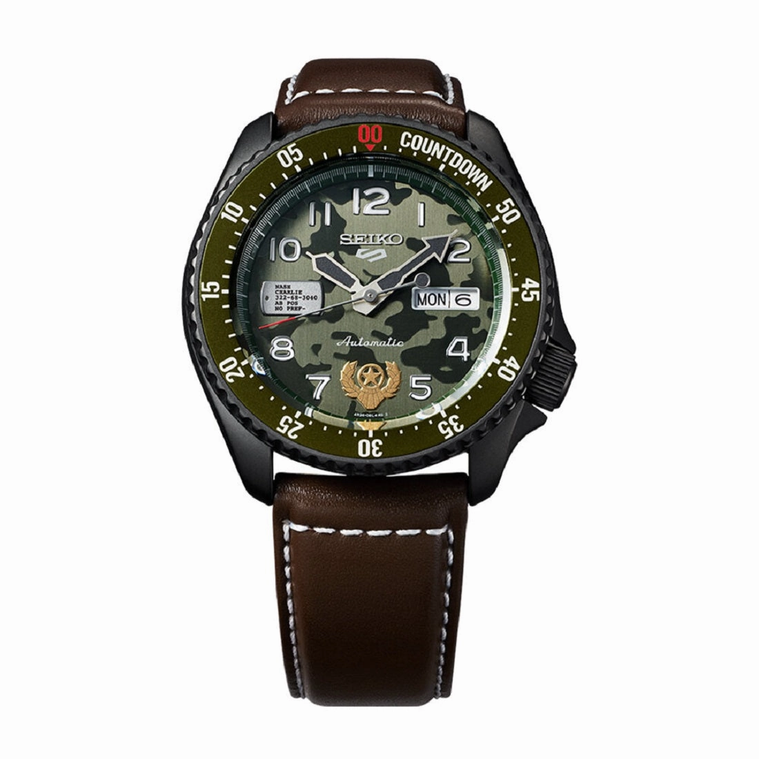 Seiko 5 SRPF21K1 Street Fighter "Guile" Automatic Watch for Men's