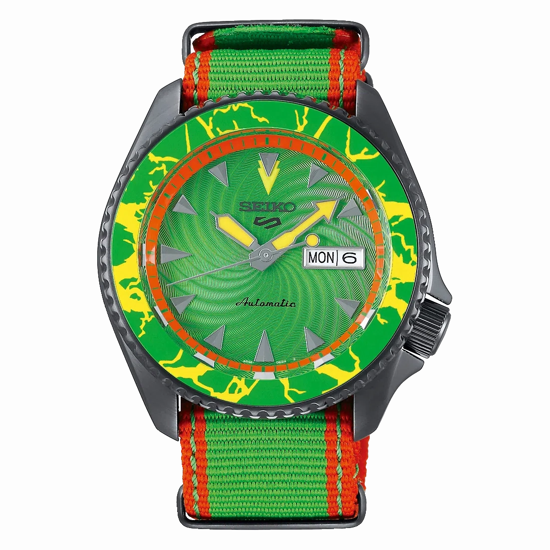 Seiko 5 SRPF23K1 Street Fighter "Blanka" Automatic Watch for Men's