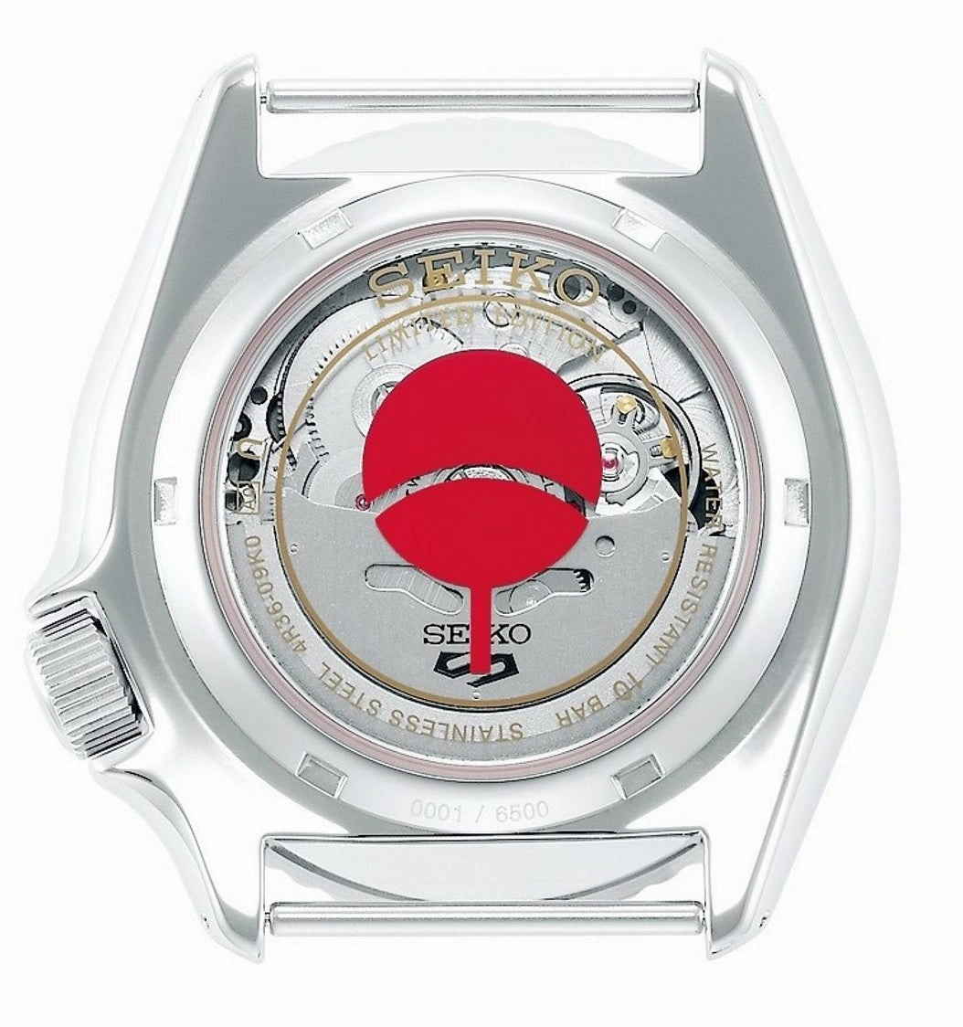 Seiko 5 SRPF69K1 Naruto Series Sasuke Uchiha Limited Edition Automatic Watch for Men's