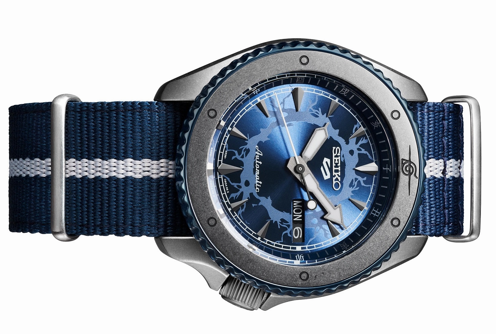 Seiko 5 SRPF69K1 Naruto Series Sasuke Uchiha Limited Edition Automatic Watch for Men's