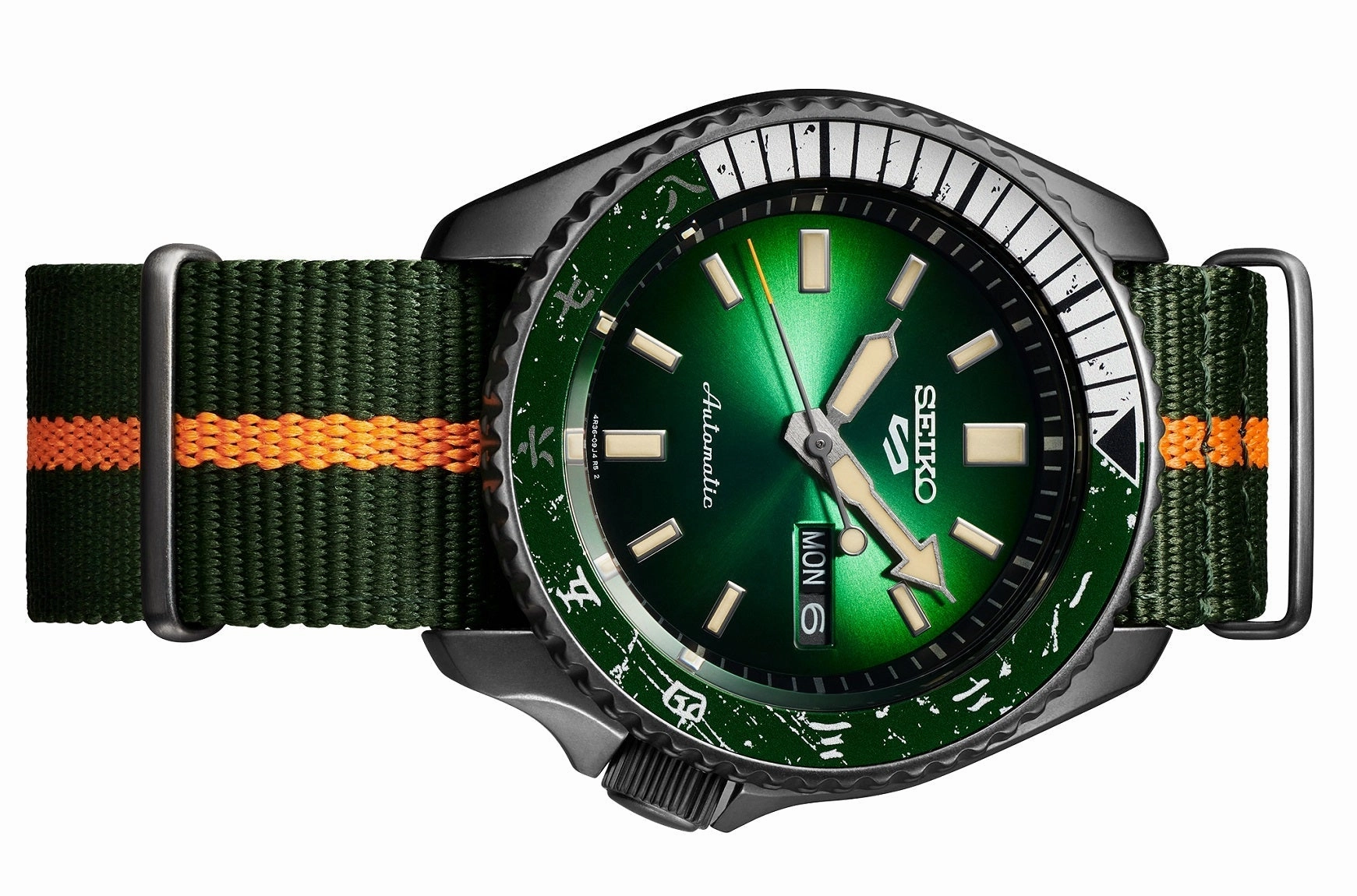 Seiko 5 SRPF73K1 Naruto Series Rock Lee Limited Edition Automatic Watch for Men's