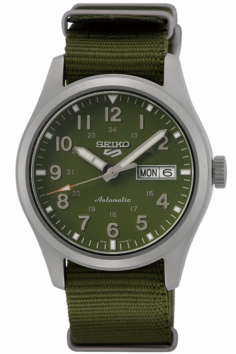 Seiko 5 SRPG33K1 Sports Field Military Automatic Watch
