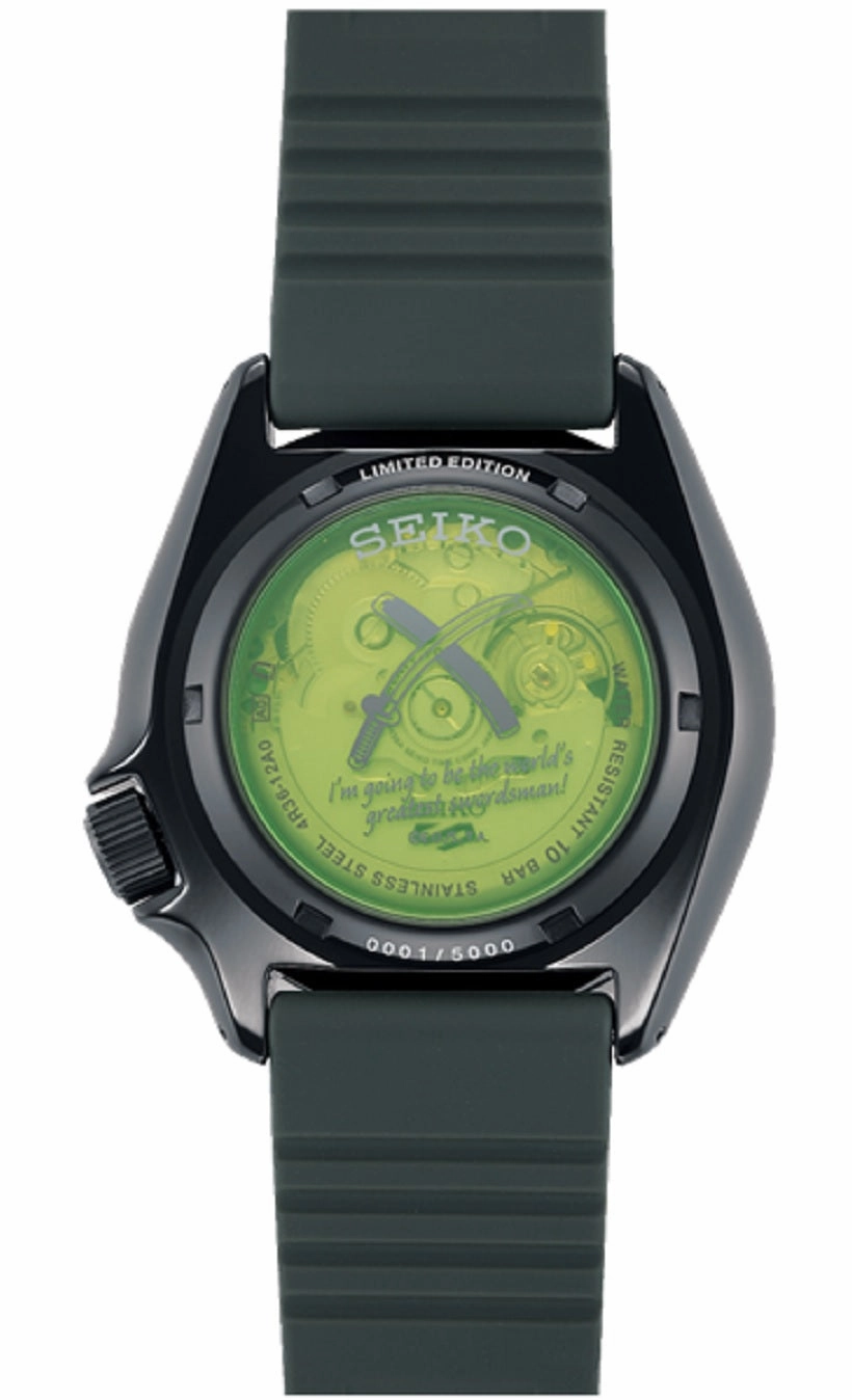 Seiko 5 SRPH67K1 Sports One Piece  Zoro Limited Edition Automatic Watch Men