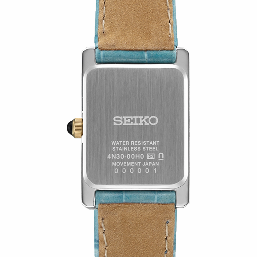 Seiko Conceptual Analogue Blue Leather Women's Watch SWR101P