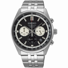 Seiko Men's Chronograph Black Dial Watch