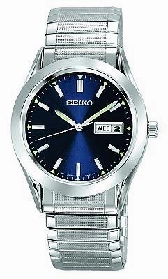 Seiko Men's Day Date Flex Band Watch SGF799