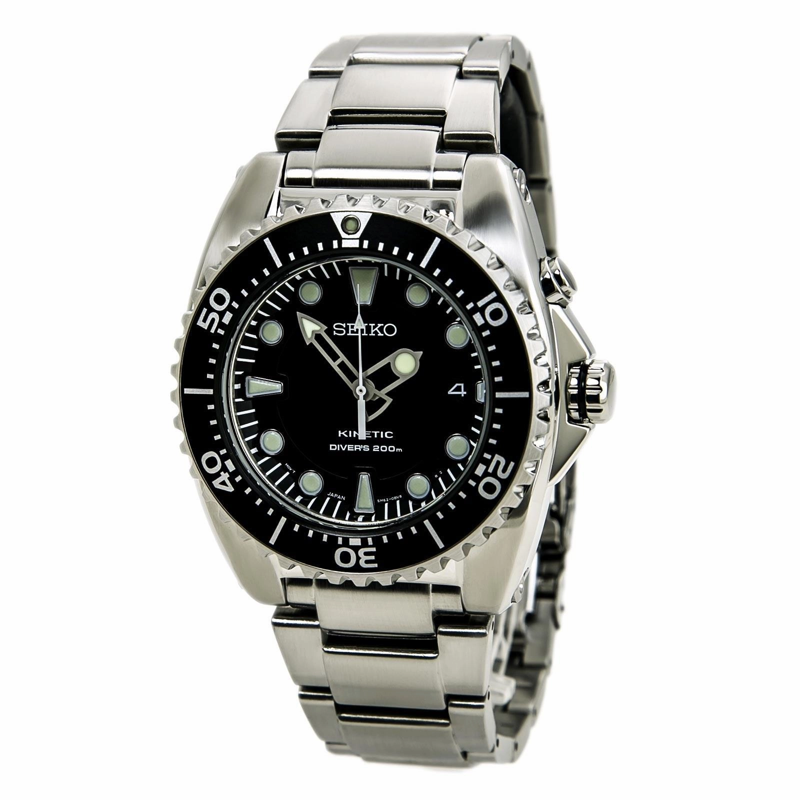 Seiko Men's SS Kinetic Watch SKA371