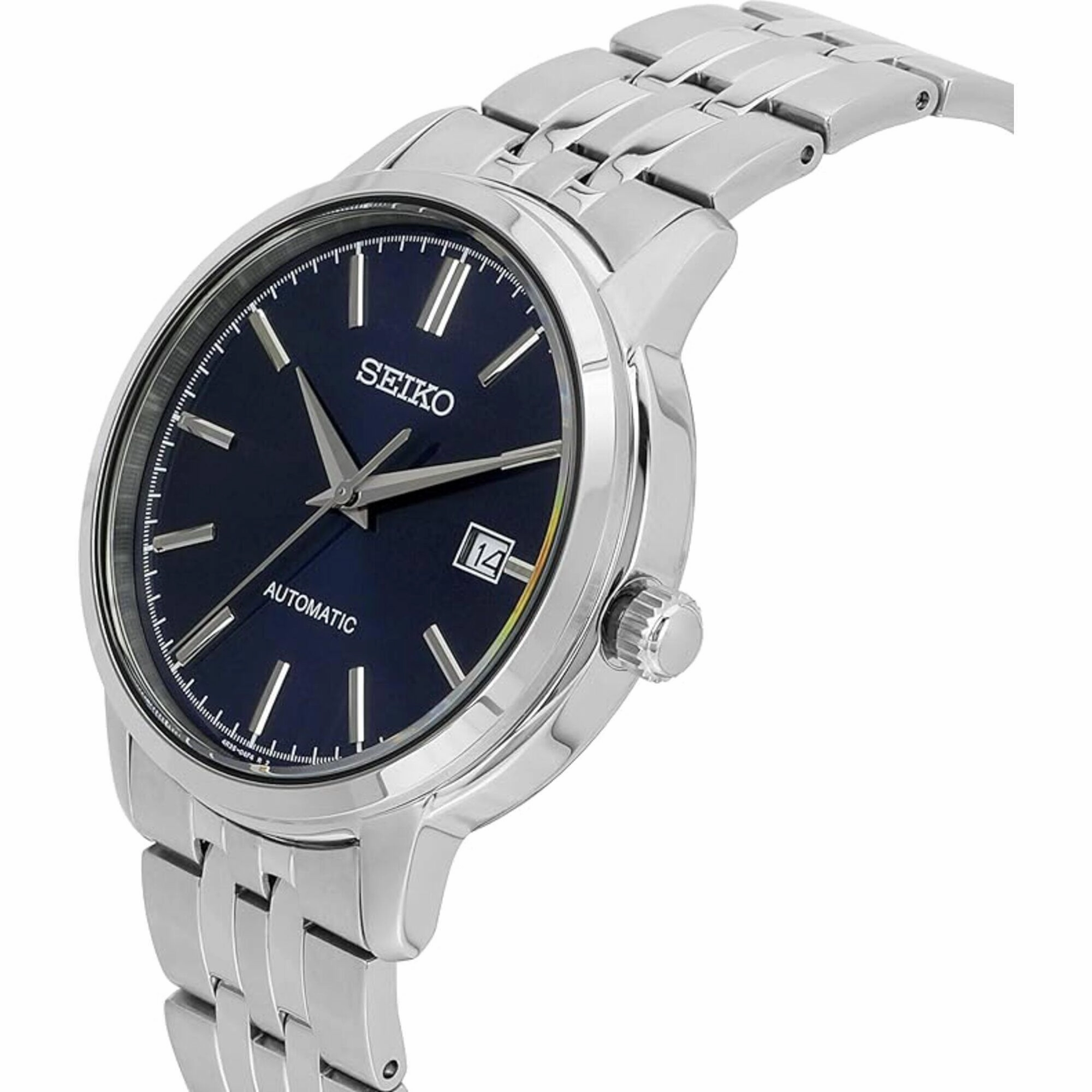 Seiko Men's Watch - Discover More Blue Dial Stainless Steel Bracelet Date | SRPH87