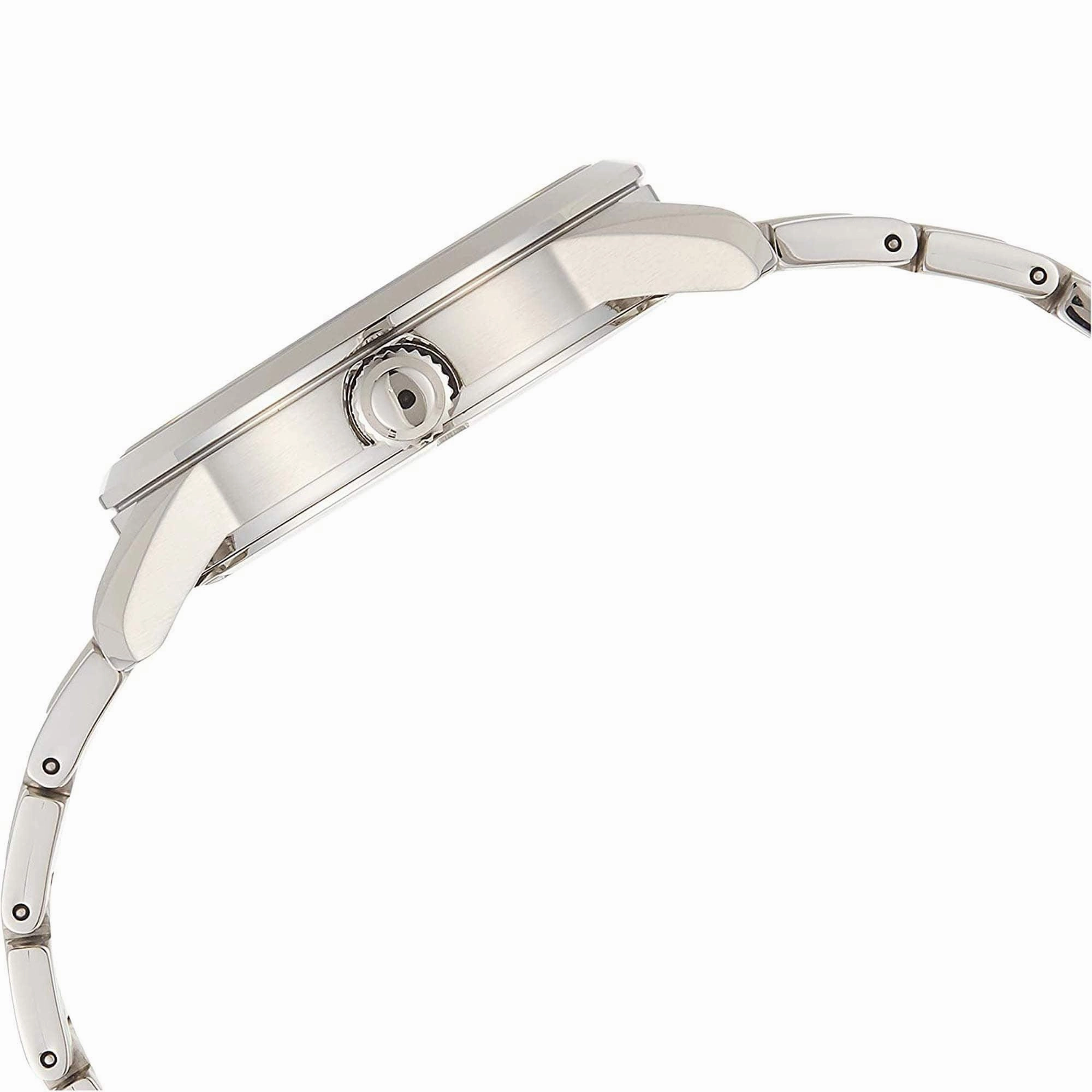 Seiko Men's Watch - Power Reserve Date White Dial Stainless Steel Bracelet | SNE523P1