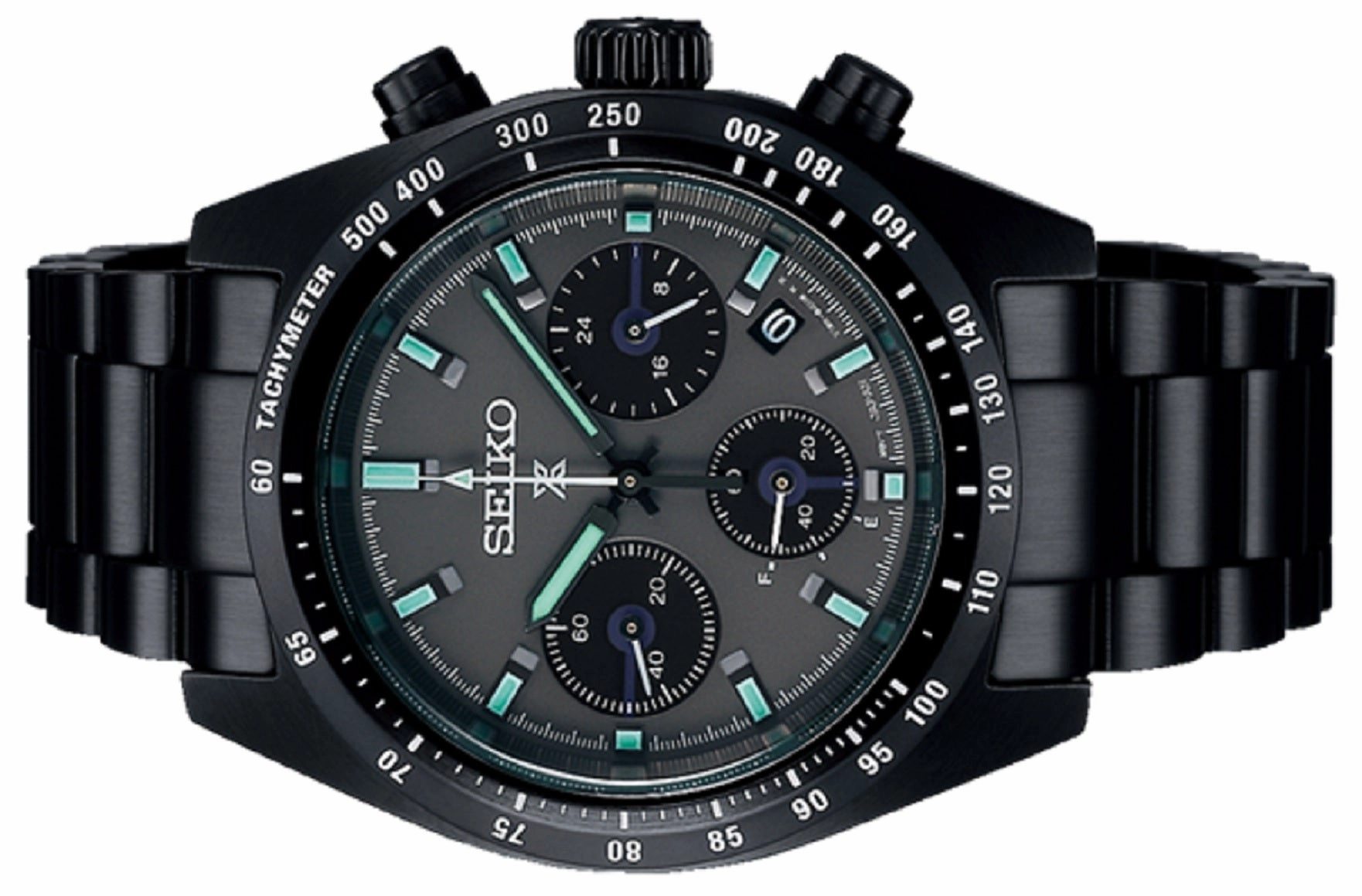 Seiko Prospex Black Series Night Speedtimer Solar Chronograph Watch SSC917P1