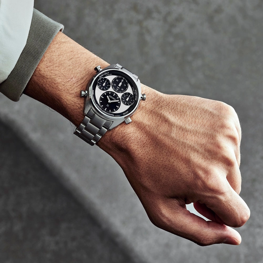 Seiko Prospex Speedtimer 1/100th Chronograph Solar 100th Annivesary Watch SFJ009P1 - Limited Edition