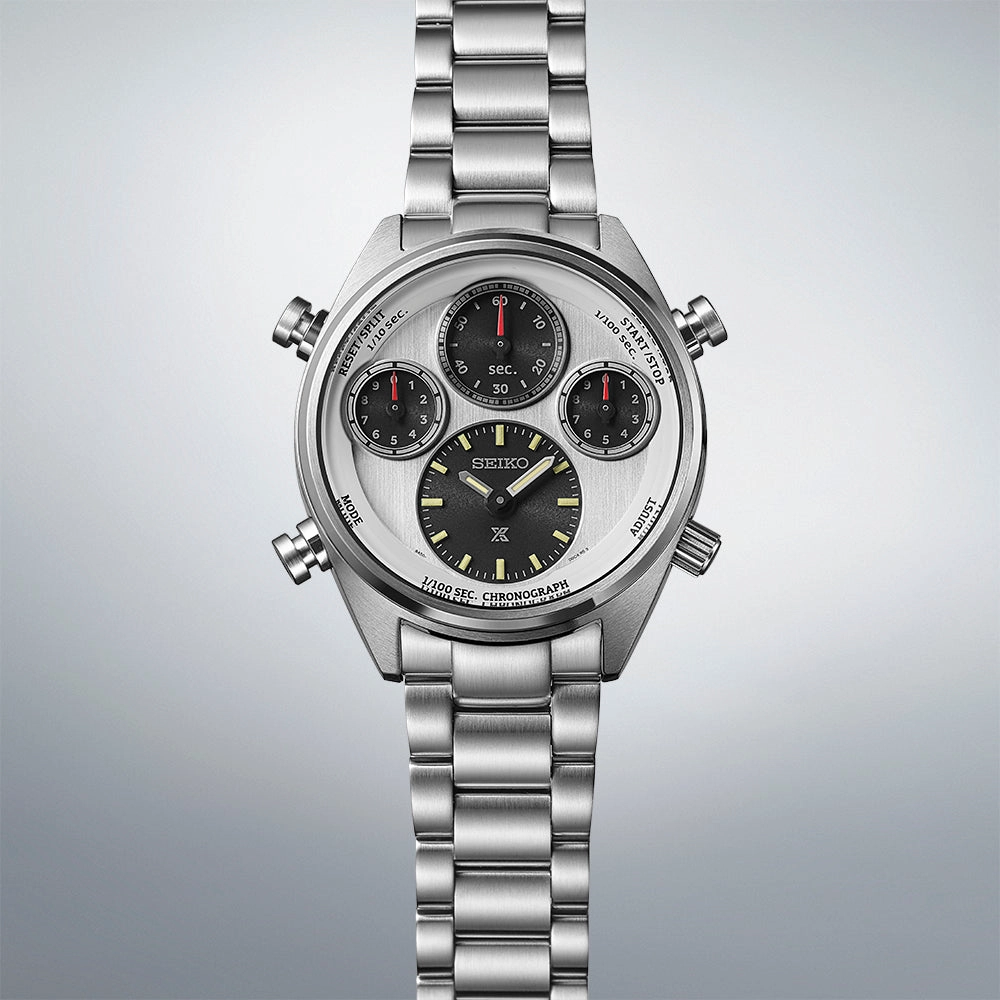 Seiko Prospex Speedtimer 1/100th Chronograph Solar 100th Annivesary Watch SFJ009P1 - Limited Edition