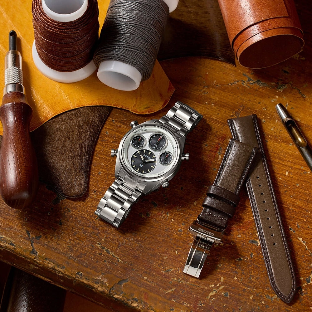 Seiko Prospex Speedtimer 1/100th Chronograph Solar 100th Annivesary Watch SFJ009P1 - Limited Edition