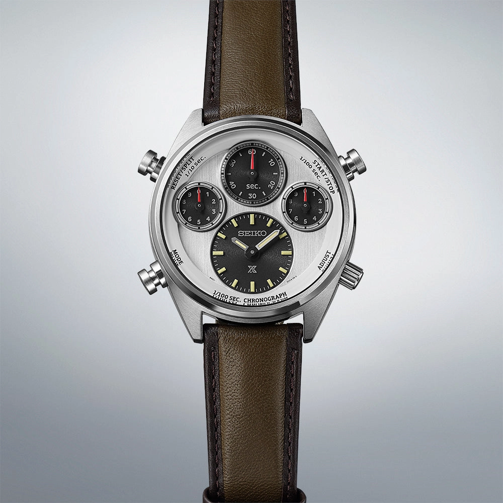 Seiko Prospex Speedtimer 1/100th Chronograph Solar 100th Annivesary Watch SFJ009P1 - Limited Edition
