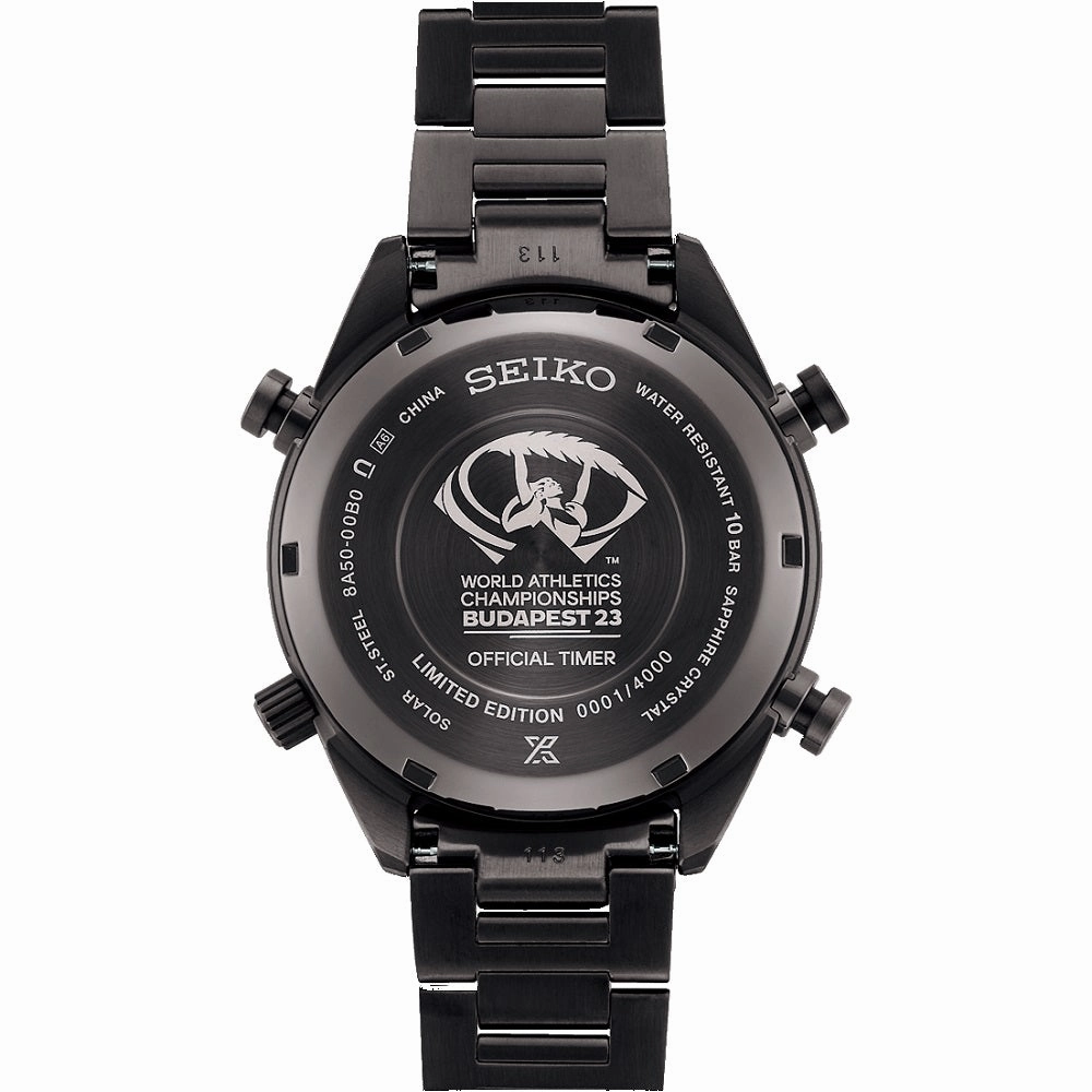 Seiko Prospex Speedtimer 'World Athletics' Chronograph Solar Watch SFJ007P1 - Limited Edition
