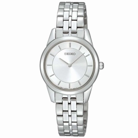 Seiko SFQ827P1 Women's Silver Dial Stainless Steel Bracelet Watch