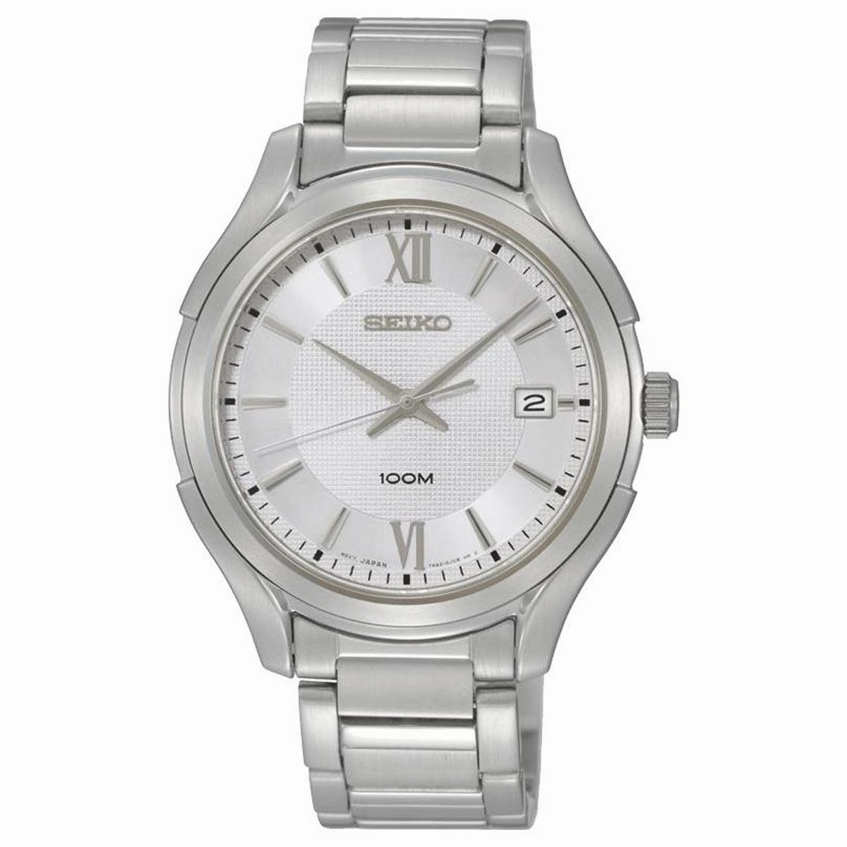 Seiko SGEF67P1 Men's Silver Dial Stainless Steel Bracelet Quartz Watch