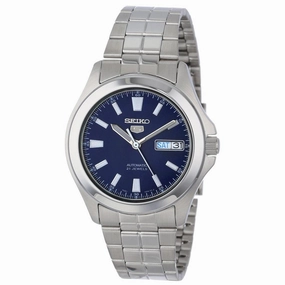 Seiko SNKL07 Men's Seiko 5 Automatic Steel Bracelet Blue Dial Watch