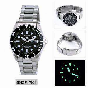 SEIKO SNZF17K1 Automatic Silver Stainless Steel Watch for Men