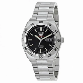 Seiko SRP241K1 Men's 5 Sports Automatic Black Dial Steel Bracelet Watch