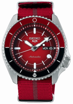 Seiko SRPF67K1 5 Naruto Series Sarada Uchiha Limited Edition Automatic Watch for Men's