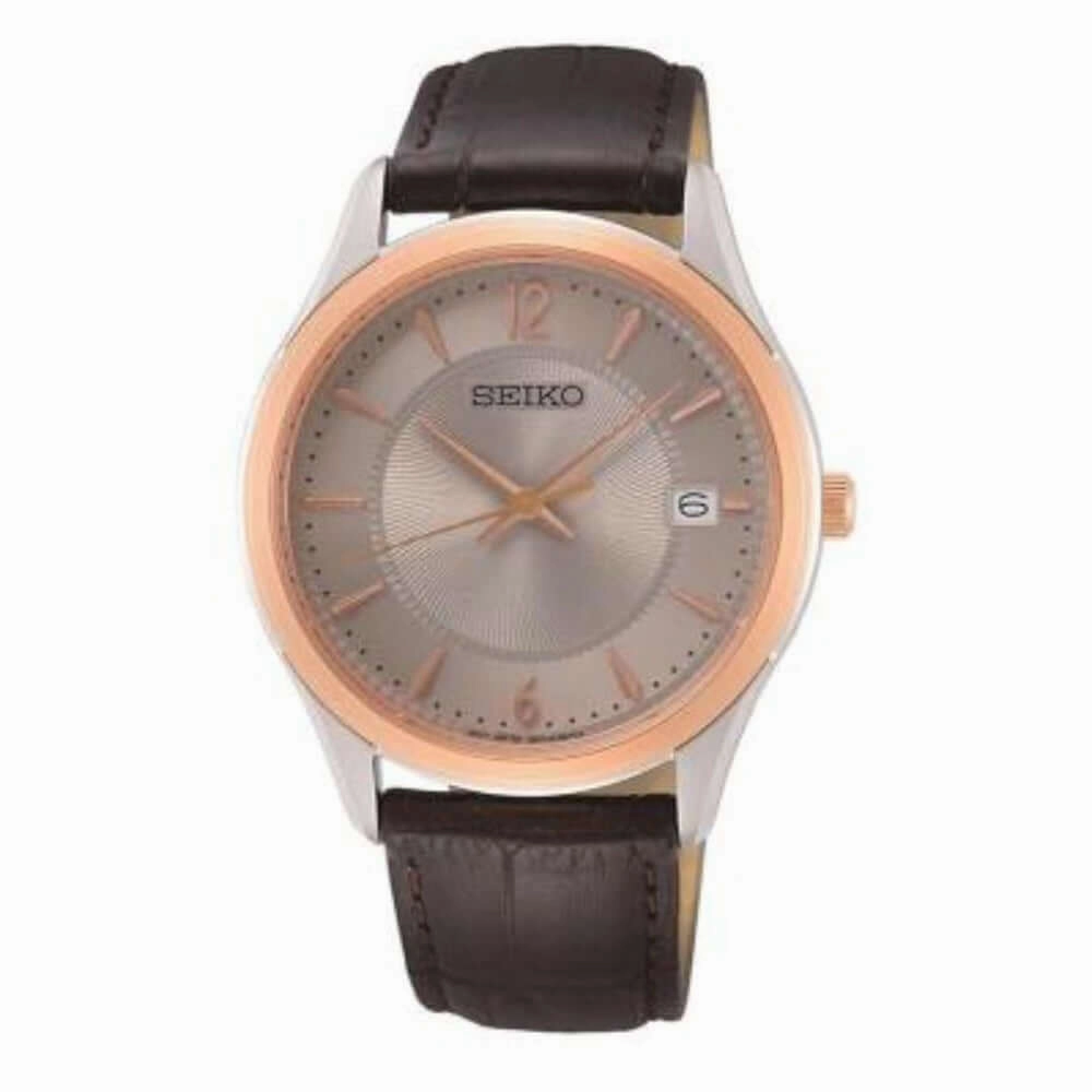 Seiko SUR422P1 Silver Dial Quartz Analog Stainless Steel Case Men's Watch
