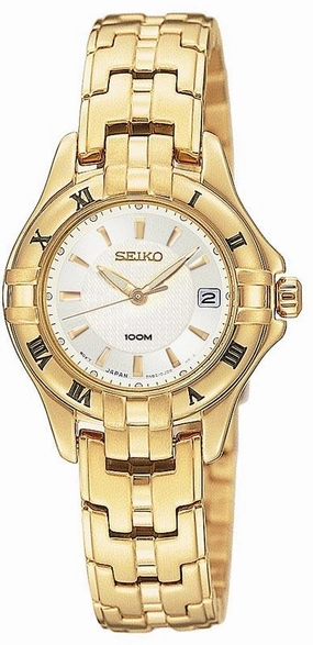 Seiko SXDA30 Women's Gold Plated Sport Watch