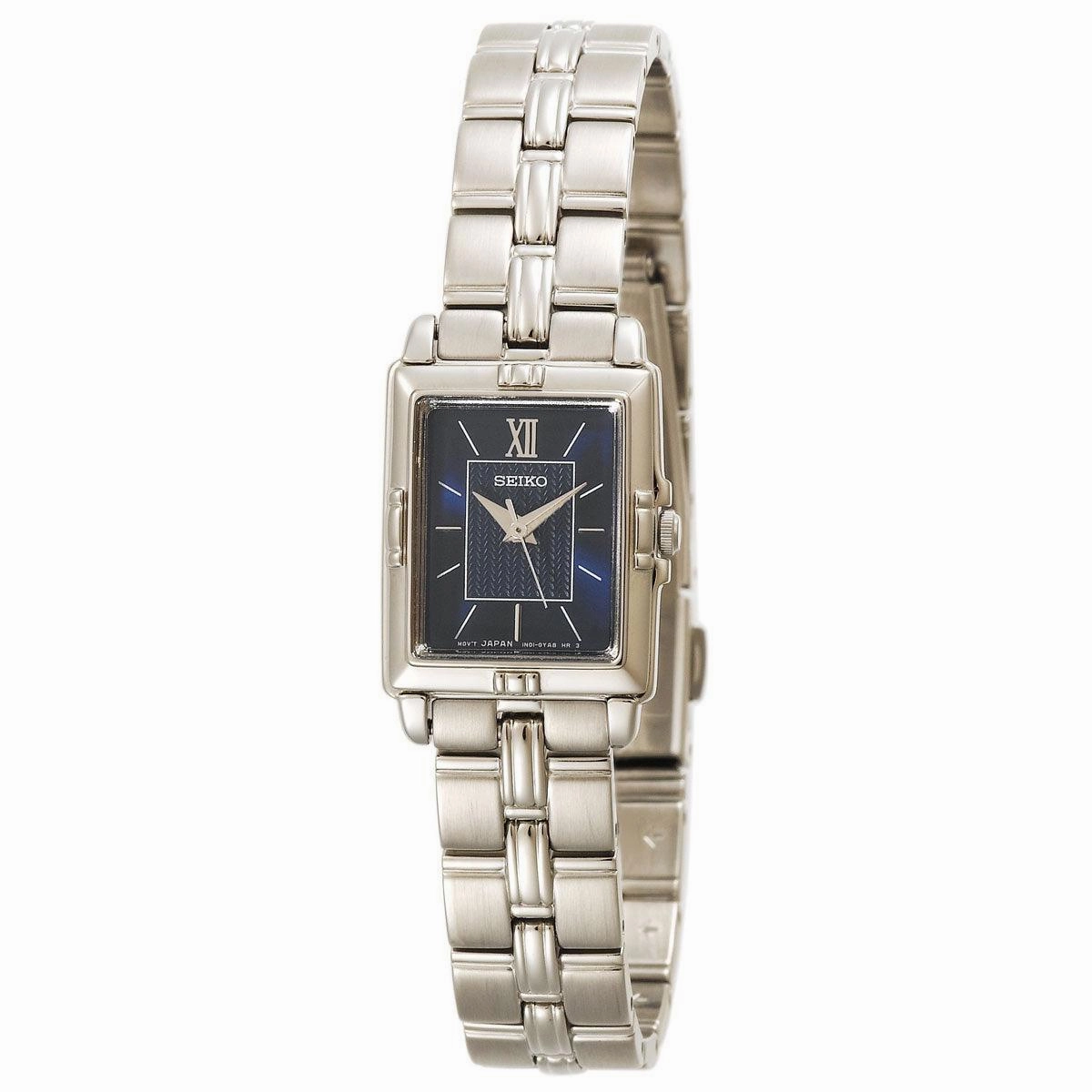 Seiko SXGN45 Women's Dress Quartz Blue Dial Stainless Steel Watch