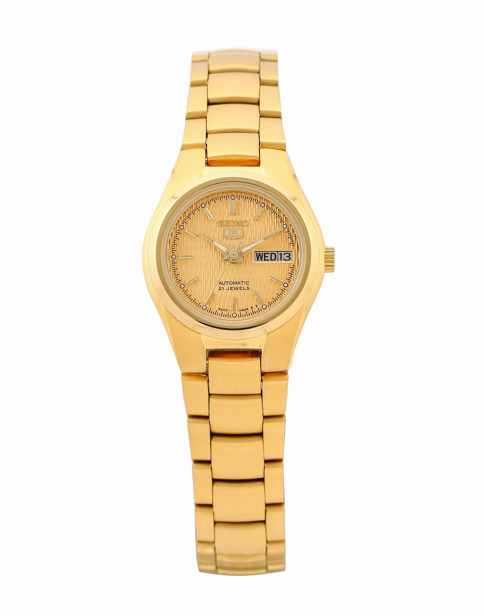 SEIKO SYMC18K1 Automatic Gold Stainless Steel Watch for Women