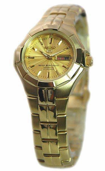 SEIKO SYMG88K1 Automatic Gold Stainless Steel Watch for Women