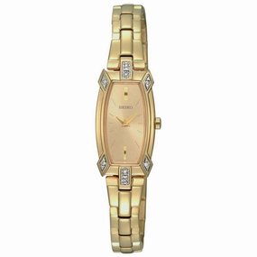 Seiko SZZC62 Women's Diamond Quartz Gold Tone Dial Yellow Gold Steel Watch