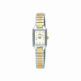 Seiko Women's Flex Band Rectangular Face Bracelet Watch SXGN07