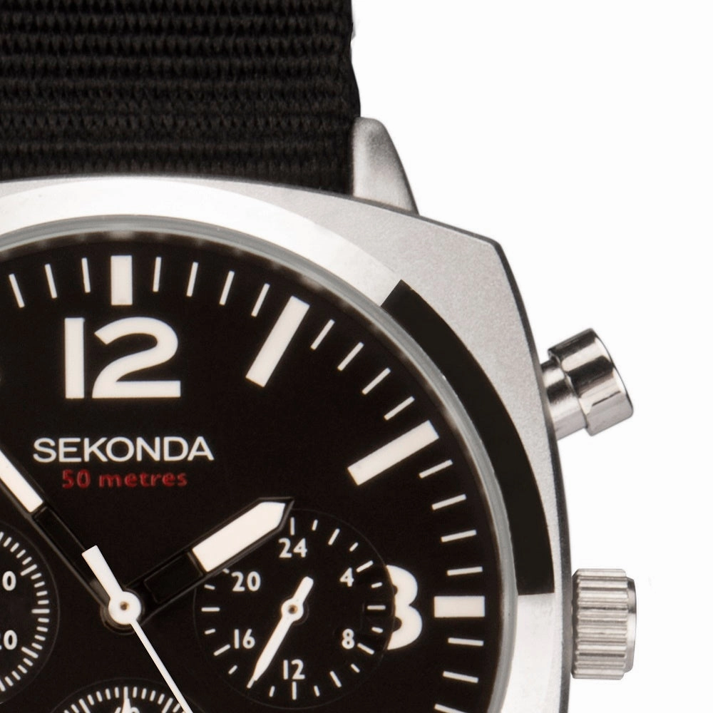 Sekonda Airborne Chronograph Mens Watch 1989