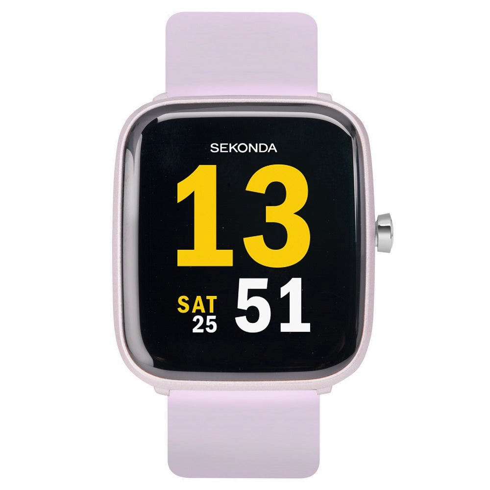 Sekonda Motion Smart Watch Lilac Case Lilac Silicone Strap 30015