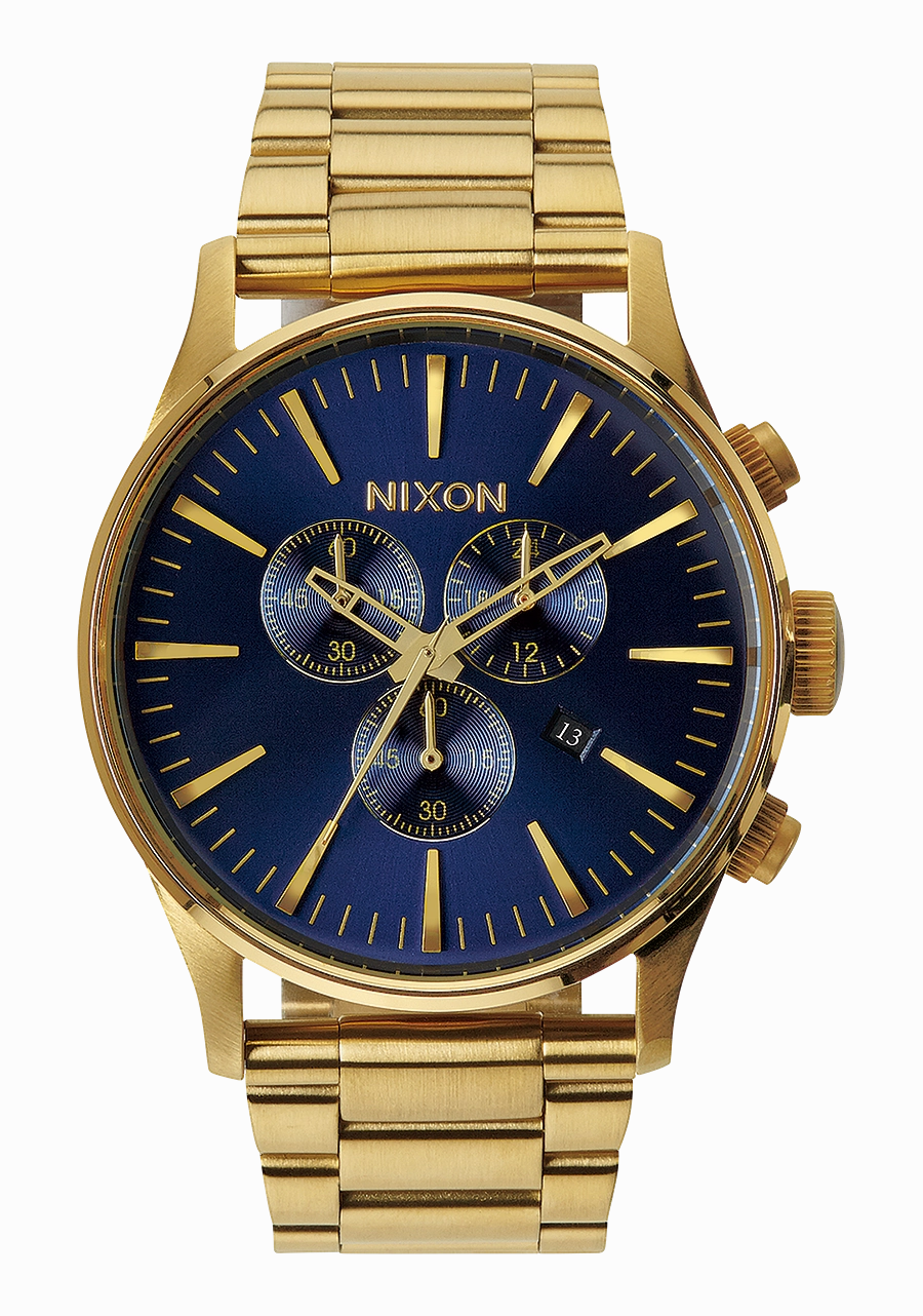 Sentry Chrono - Gold / Blue Sunray