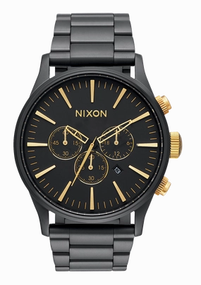 Sentry Chrono - Matte Black / Gold