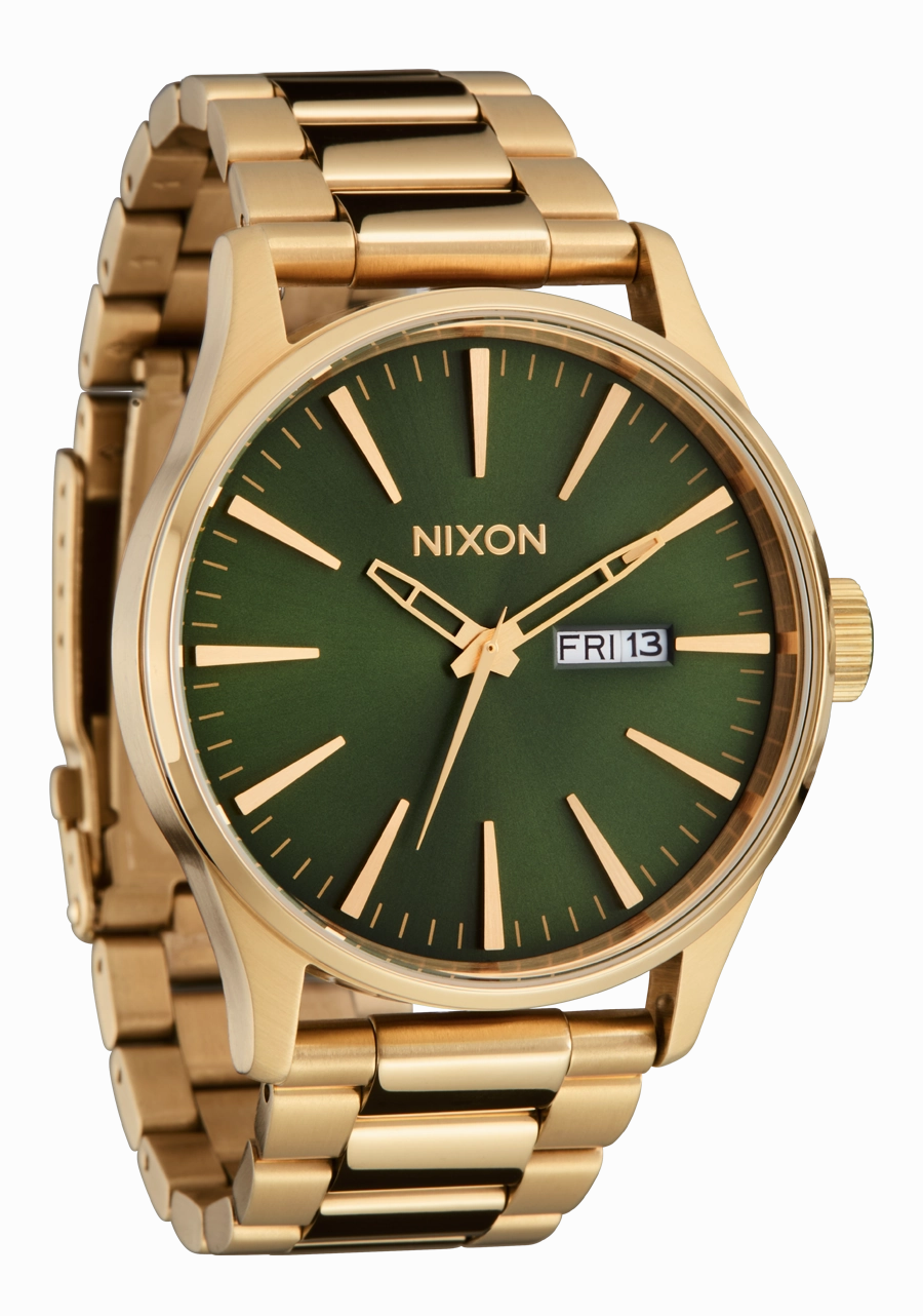 Sentry Stainless Steel - Gold / Green Sunray