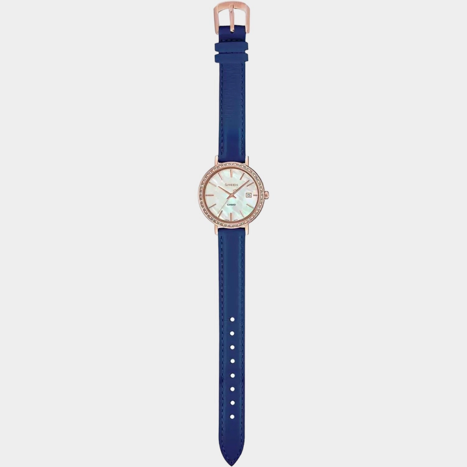 Sheen Women's Analog Leather Watch SX245 - SHE-4052PGL-7AUDF