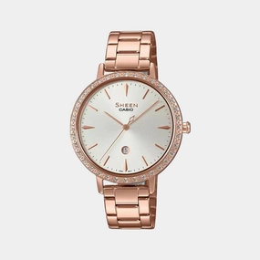 Sheen Women's Analog Stainless Steel Watch SH231 - SHE-4535YPG-7AUDF
