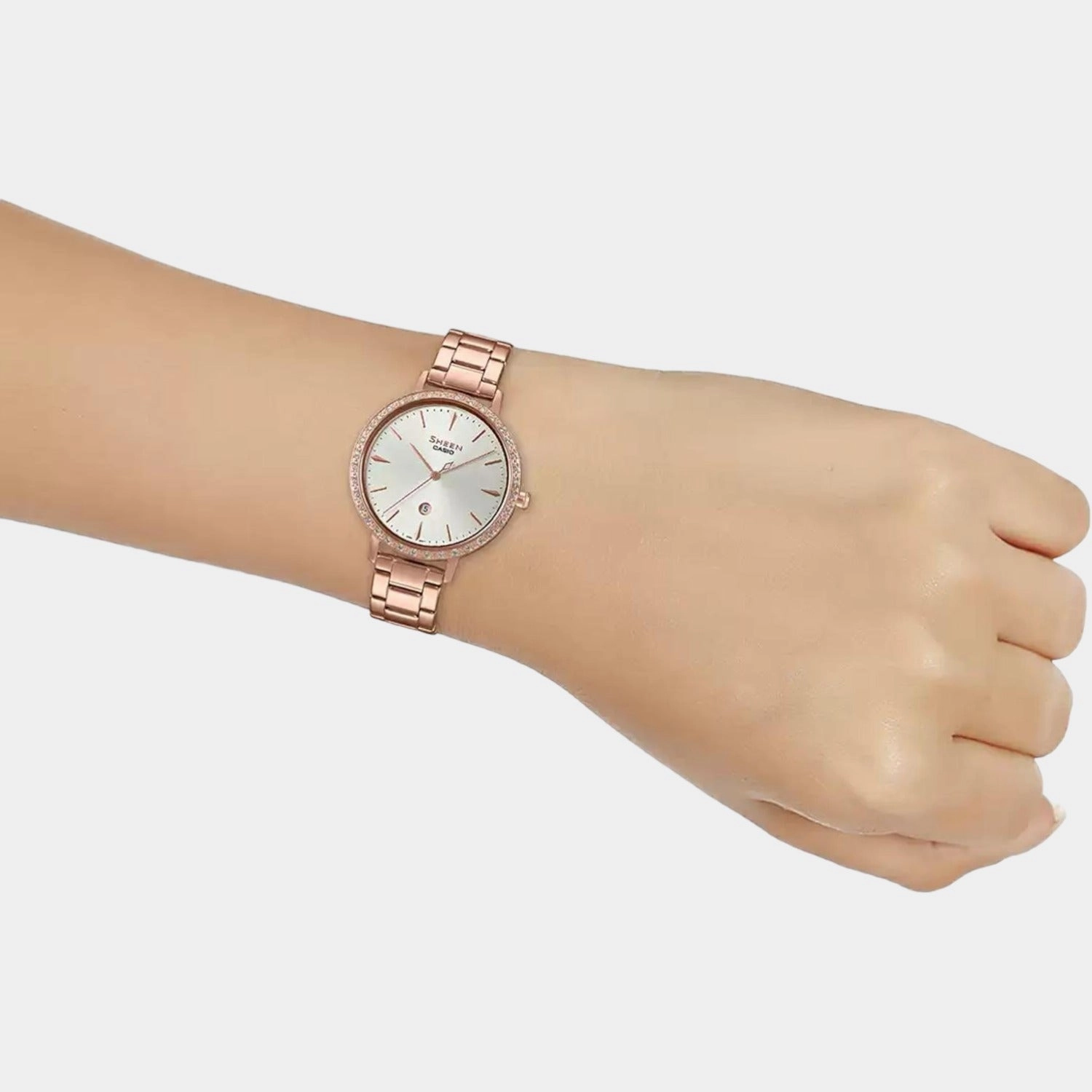 Sheen Women's Analog Stainless Steel Watch SH231 - SHE-4535YPG-7AUDF