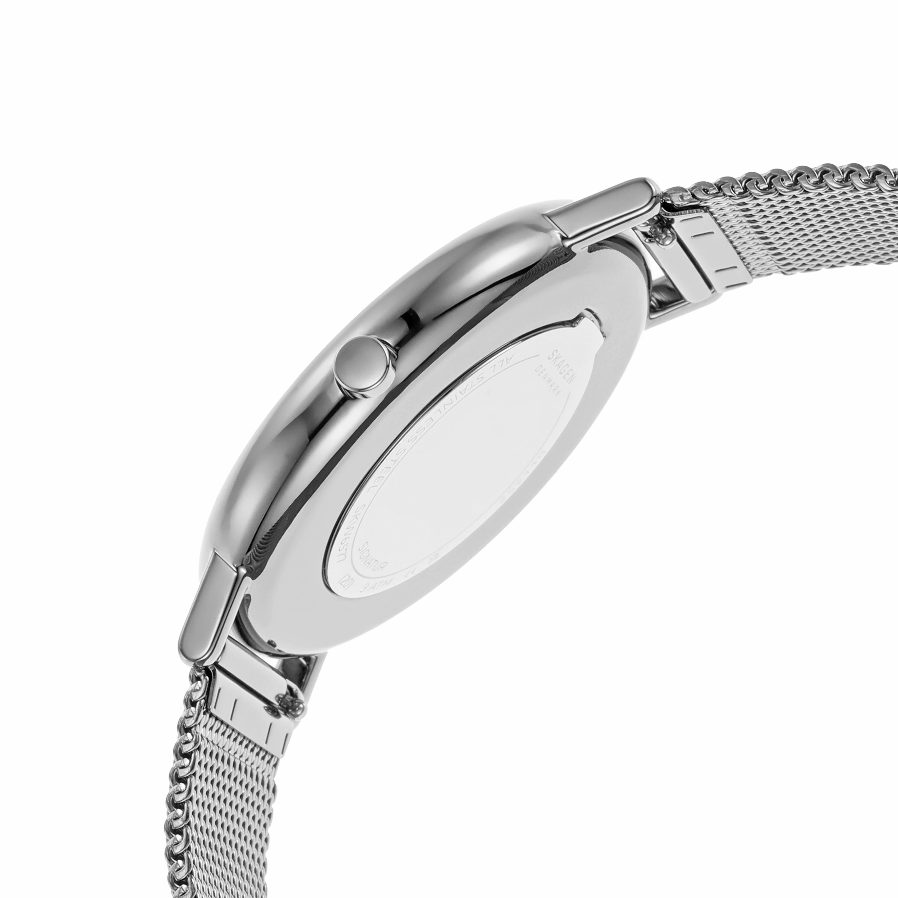 Skagen Signatur Eco-Friendly Gray Mesh Watch SKW6577