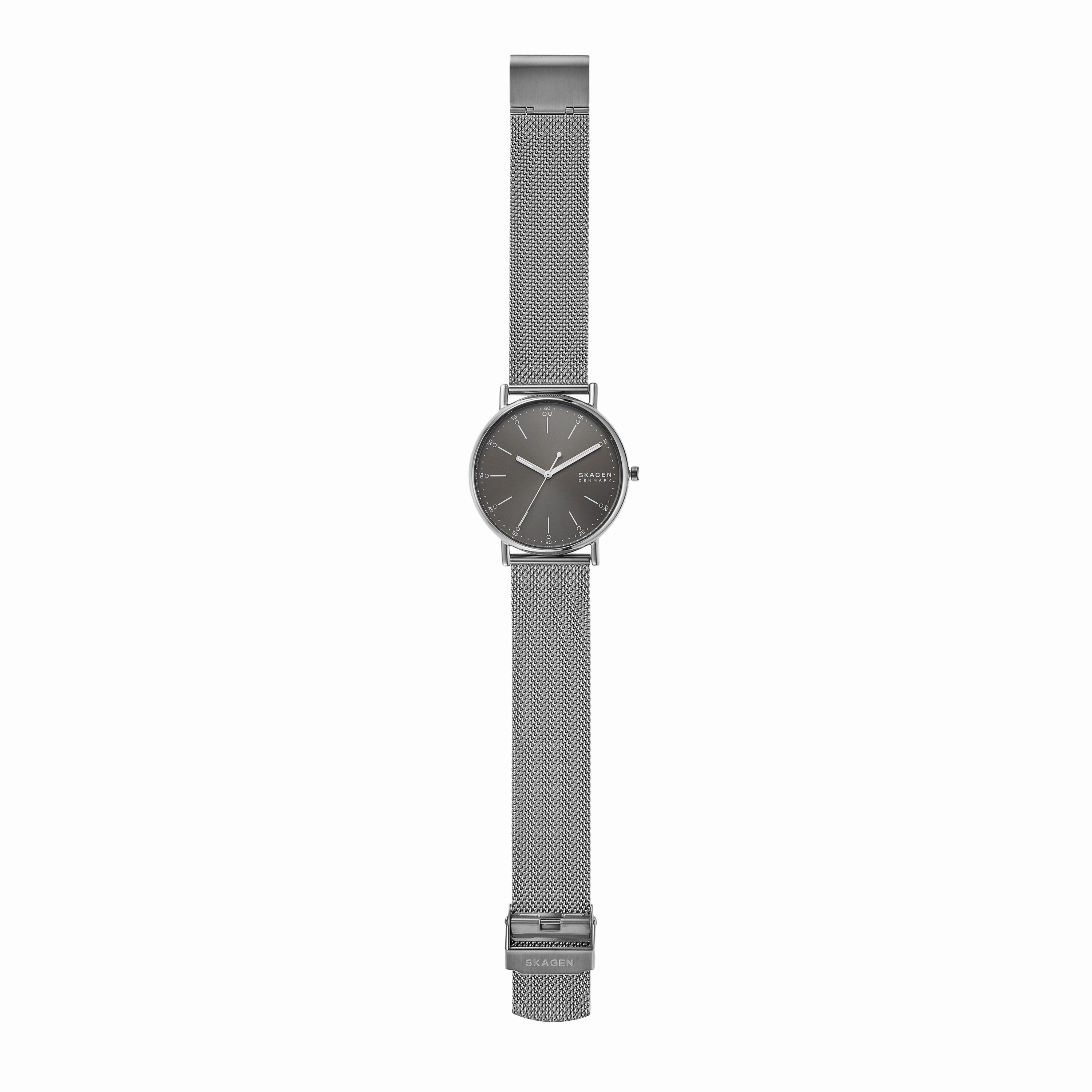 Skagen Signatur Eco-Friendly Gray Mesh Watch SKW6577