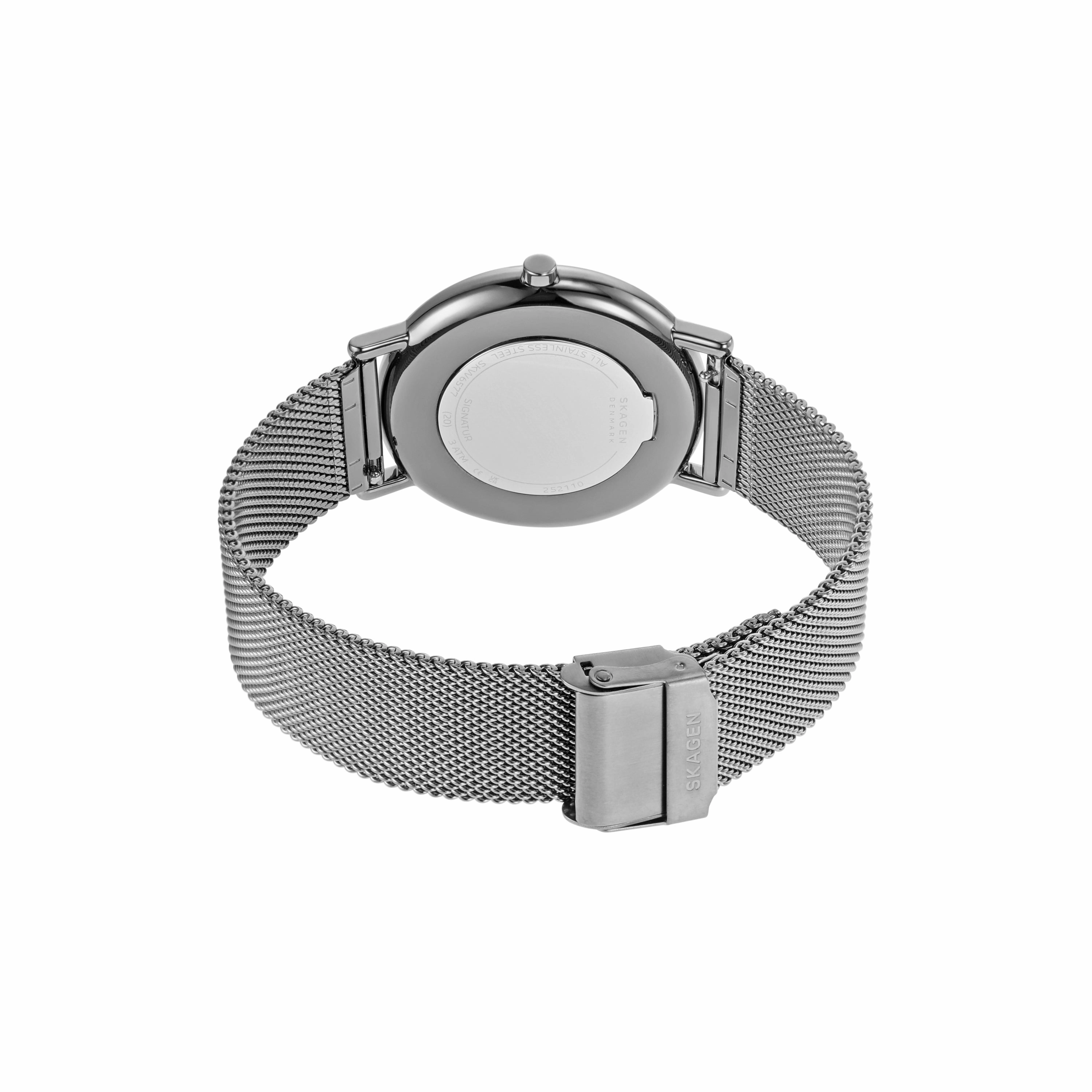 Skagen Signatur Eco-Friendly Gray Mesh Watch SKW6577