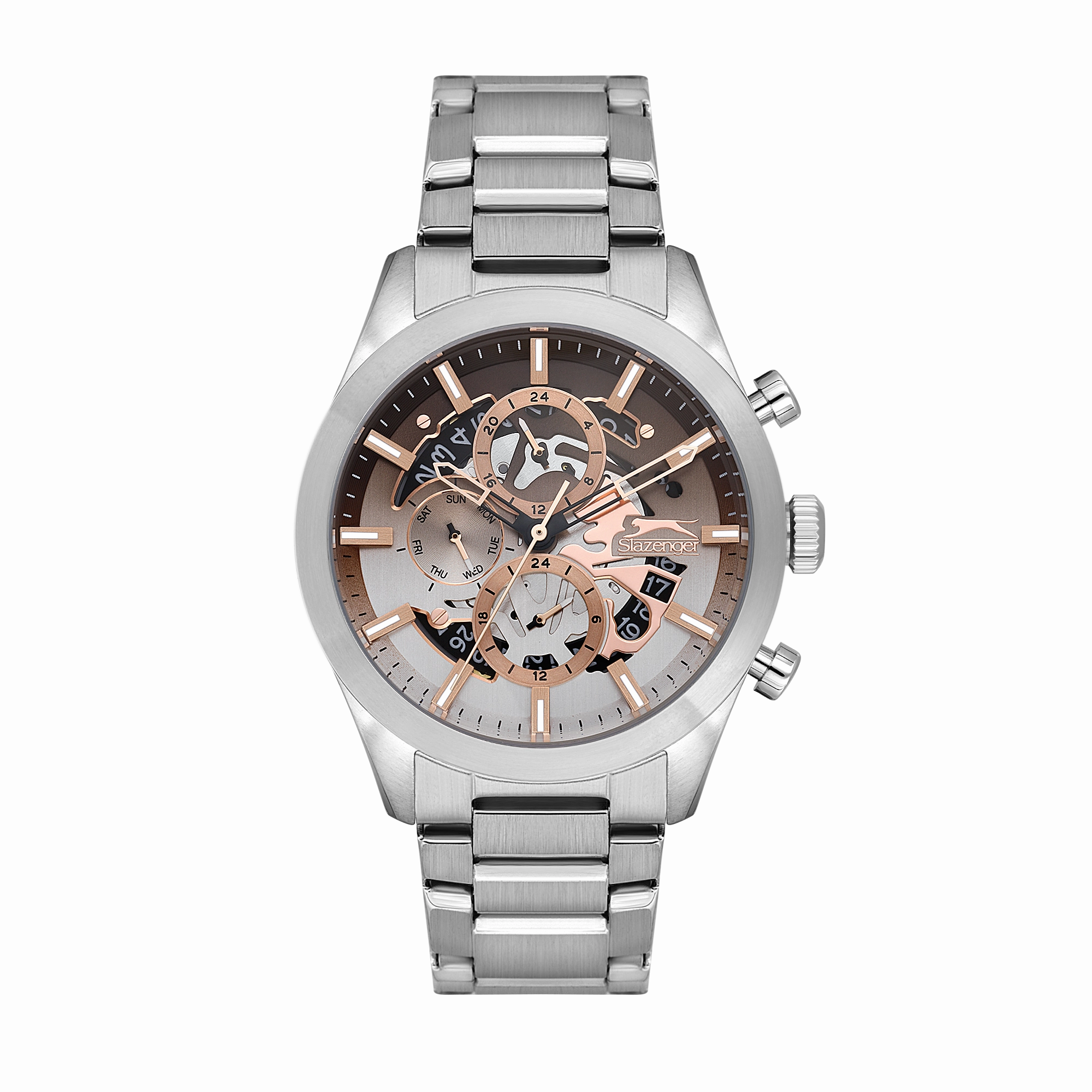 Slazenger - SL.9.2399.2.06 - Stainless Steel Multifunction Watch For Men's