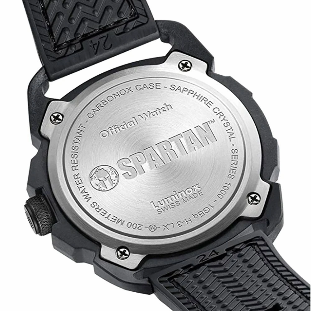 Special Edition Luminox ICE-SAR Arctic x Spartan Race CARBONOX Black Dial Black Rubber Strap Date Divers Quartz Mens Watch XL.1001.SPARTAN