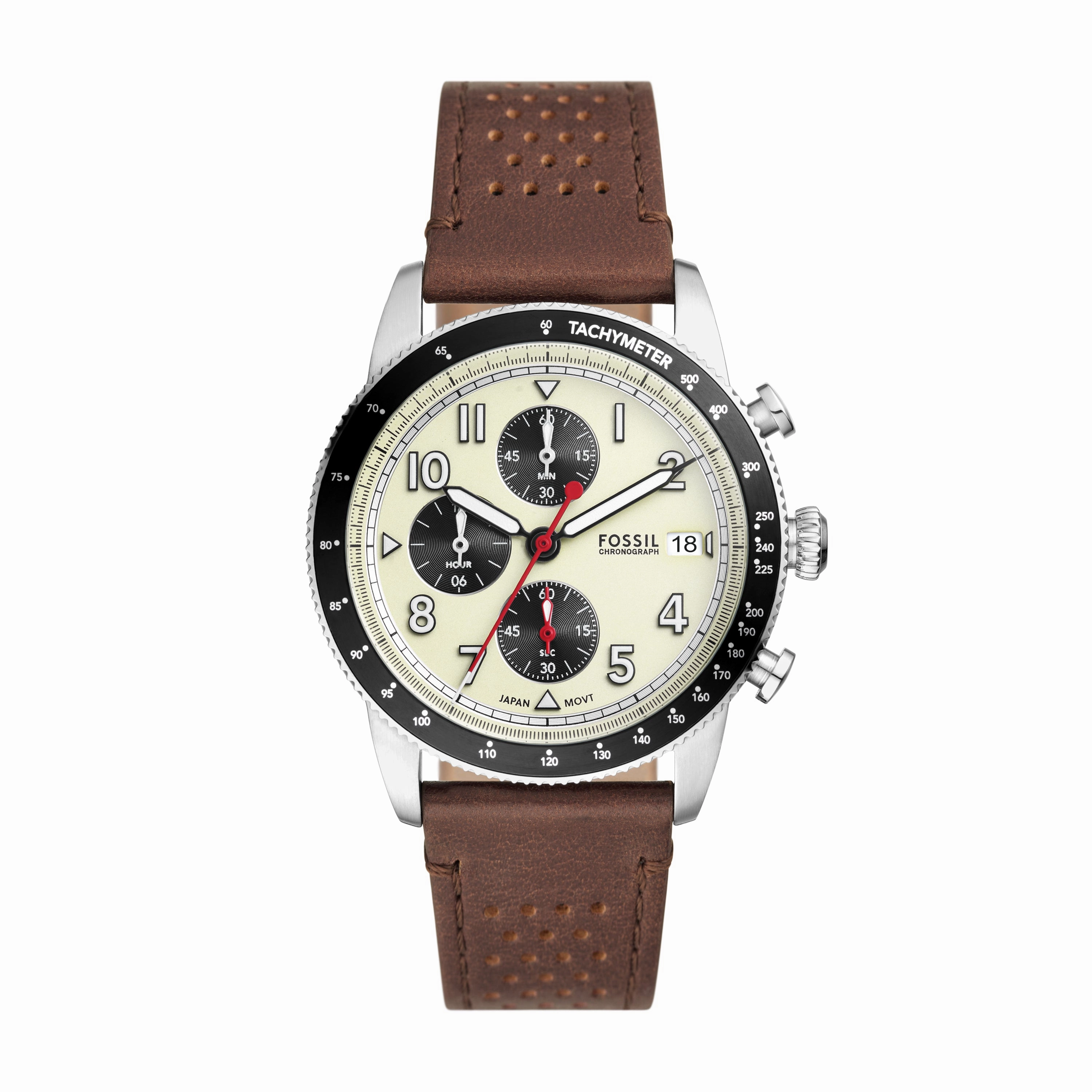 Sport Tourer Chronograph Brown LiteHide? Leather Watch