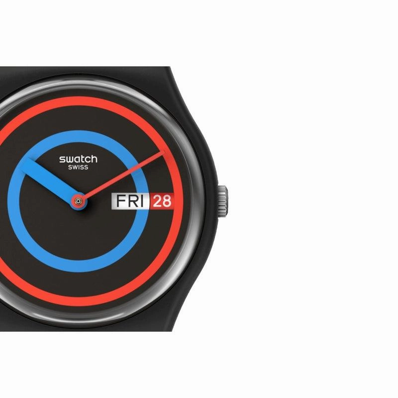Swatch CIRCLING BLACK Watch SO28B706
