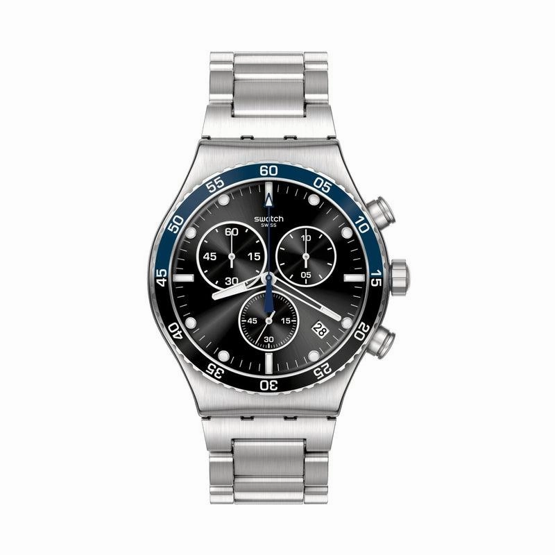 Swatch DARK BLUE IRONY Watch YVS507G