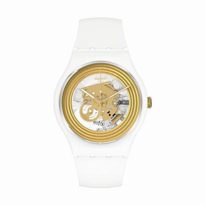 Swatch GOLDEN RINGS WHITE Watch SO29W107